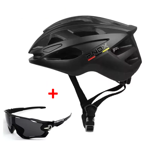 RNOX Cycling Helmet + Glass - Pedalco Sri Lanka
