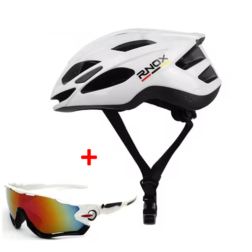 RNOX Cycling Helmet + Glass - Pedalco Sri Lanka
